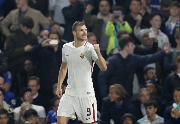 With Edin Dzeko on their side, AS Roma are slight favourites against Chelsea in their upcoming online betting clash