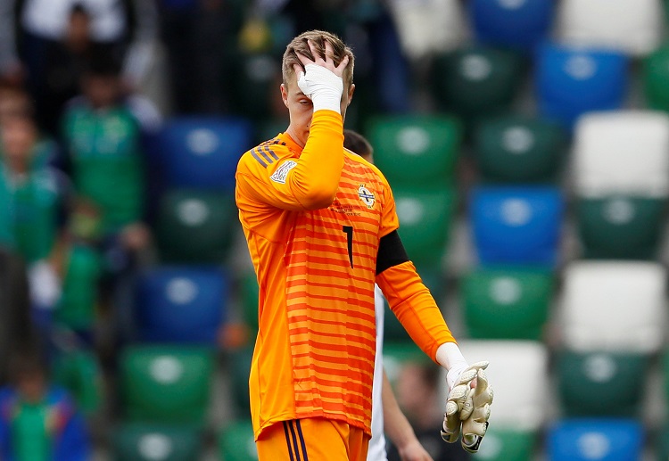 Northern Ireland's Bailey Peacock-Farrell conceded two goals in UEFA Nations League vs Bosnia