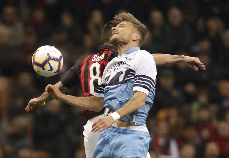 Ciro Immobile has missed to score during Lazio's 1-0 defeat against AC Milan in recent Serie A battle