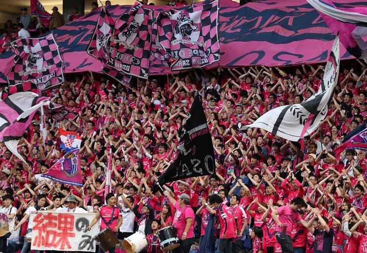 hasil Liga Jepang 2019 Cerezo Osaka's Bruno Pereira Mendes celebrates his second-half goal