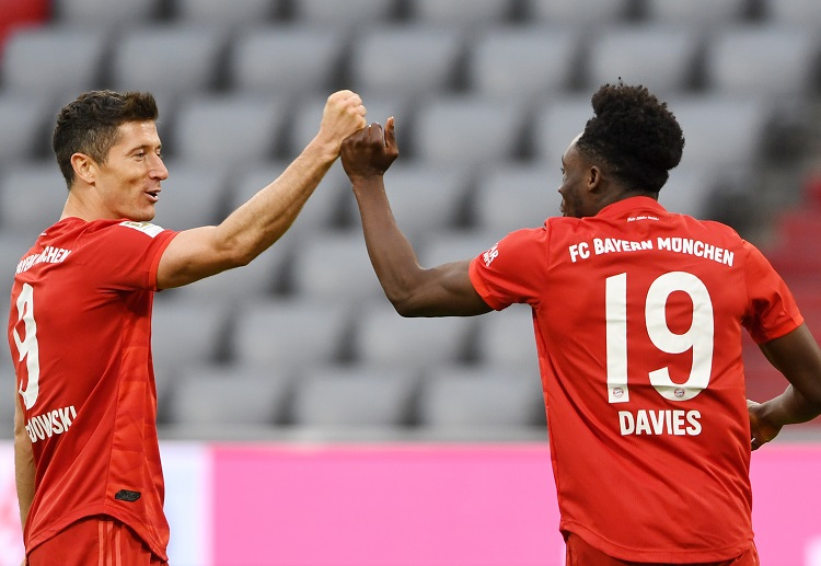 FC Bayern's roadrunner Alphonso Davies scored against Fortuna Dusseldorf in the Bundesliga