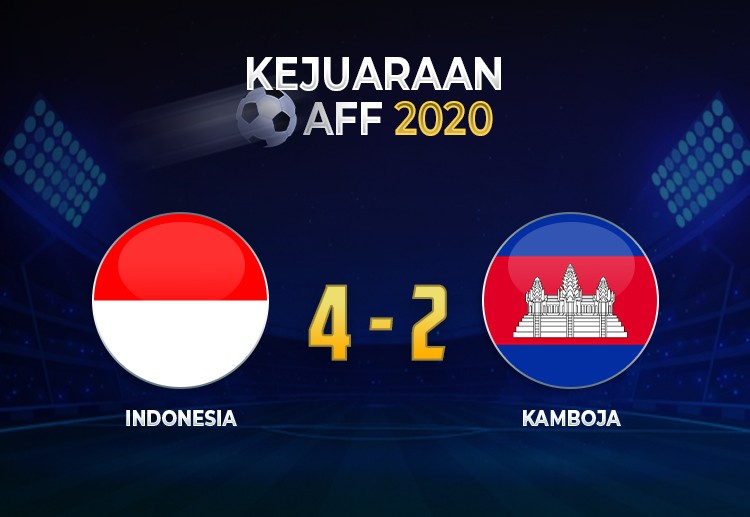 Skor akhir Piala AFF 2020: Indonesia 4-2 Kamboja