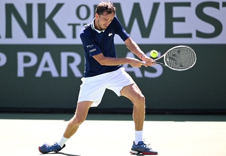 Daniil Medvedev was beaten by Gael Monfils in the BNP Paribas Open