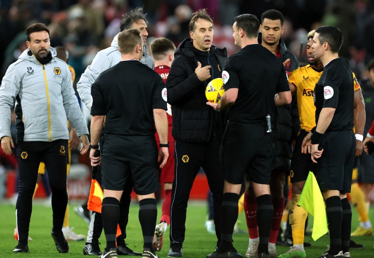 Head coach Julen Lopetegui could not accept the decision of the referee in their FA Cup match against Liverpool