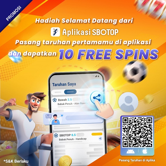 SBOTOP APP Welcome Freebet – ID