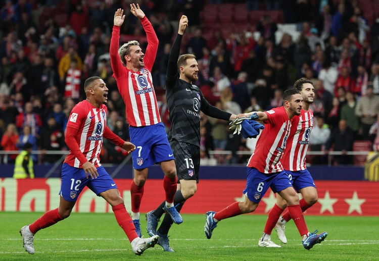 Atletico đang xếp thứ nhất bảng E vòng bảng Champions League