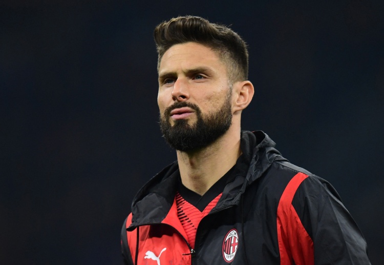 Olivier Giroud diandalkan AC Milan di Serie A musim ini