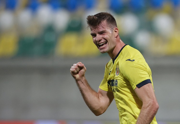 Alexander Sorloth scored a goal for Villarreal during their La Liga game vs Atletico Madrid