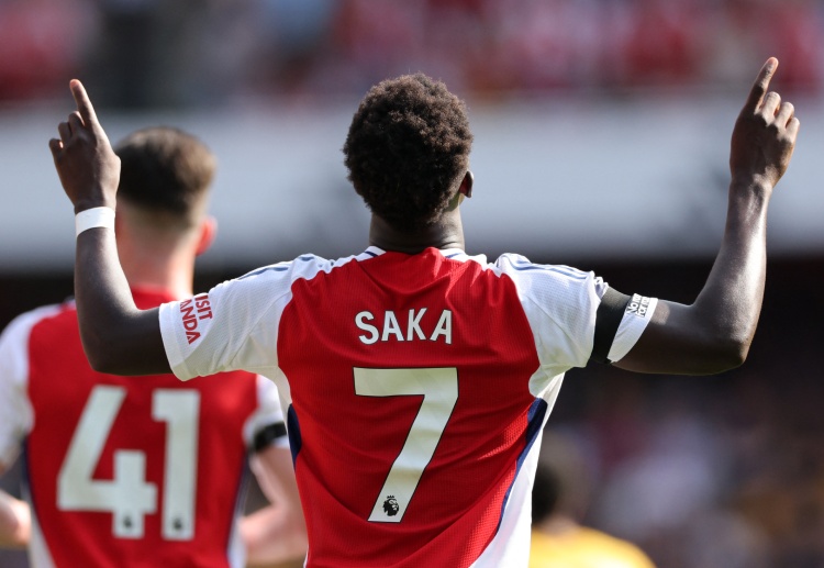 Bukayo Saka telah cetak satu gol di Premier League