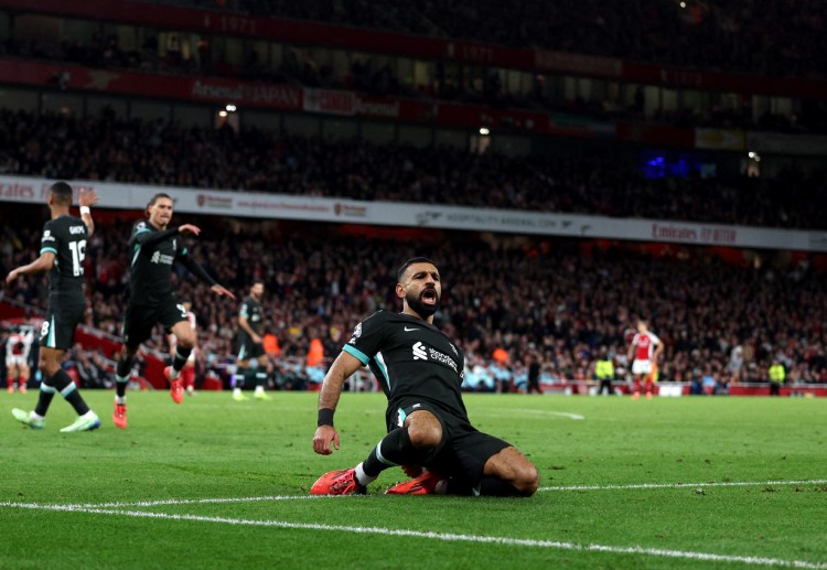 Mohamed Salah scored on the 81st minute of Liverpool's 2-2 draw against Arsenal in the Premier League