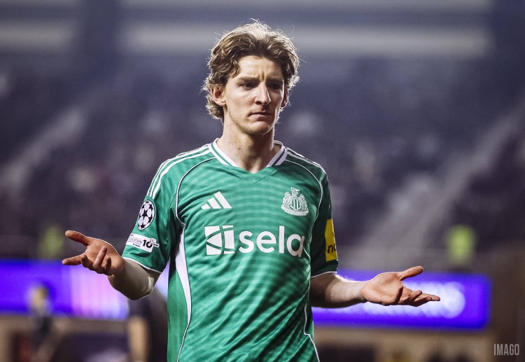 Anthony Gordon scored four goals in the first leg of Newcastle United’s Champions League tie against Qarabag